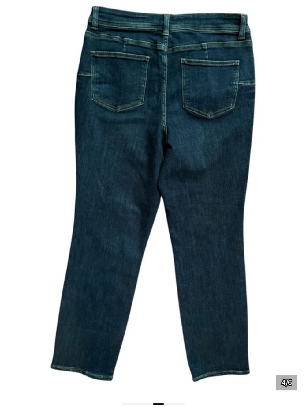 Universal Standard Women's Size 12 Dark Wash Perfect Straight Leg Denim Jeans - Picture 4 of 4